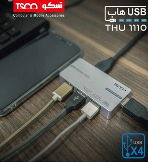 هاب USB 3.0 چهار پورت تسکو مدل THU 1110