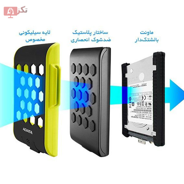 هارد اکسترنال ای دیتا مدل HD720 ظرفیت 1 ترابایت رنگ آبی