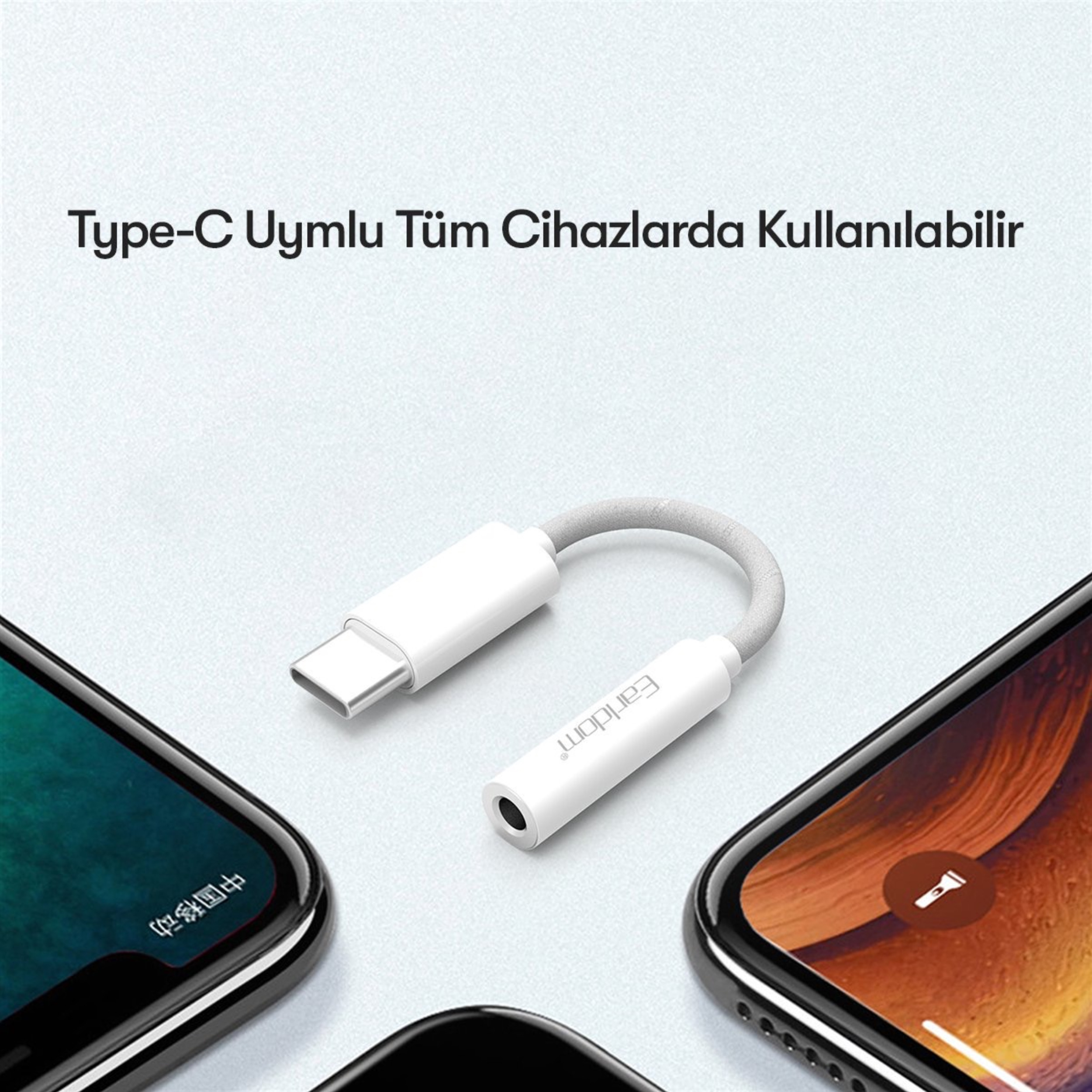 مبدل USB-C به جک 3.5 میلی متری ارلدام مدل ET-OT69