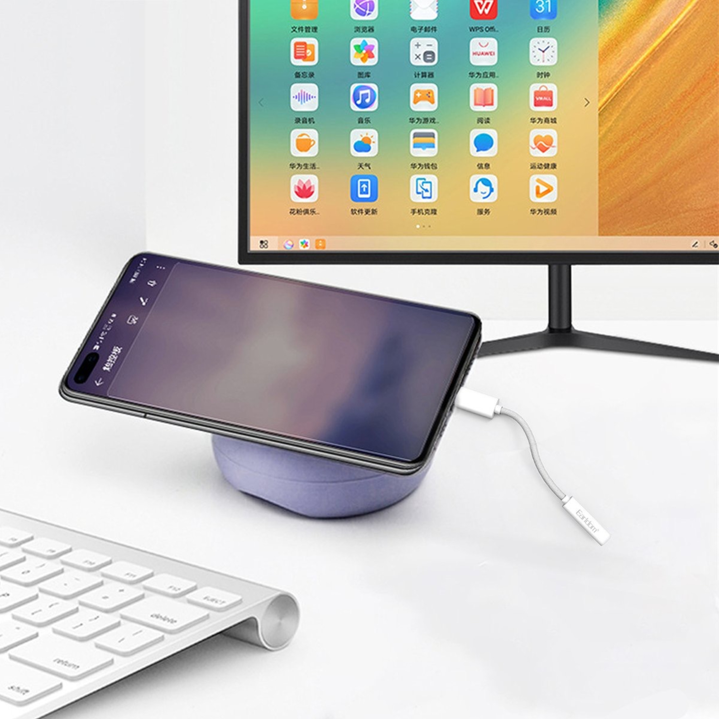 مبدل USB-C به جک 3.5 میلی متری ارلدام مدل ET-OT69