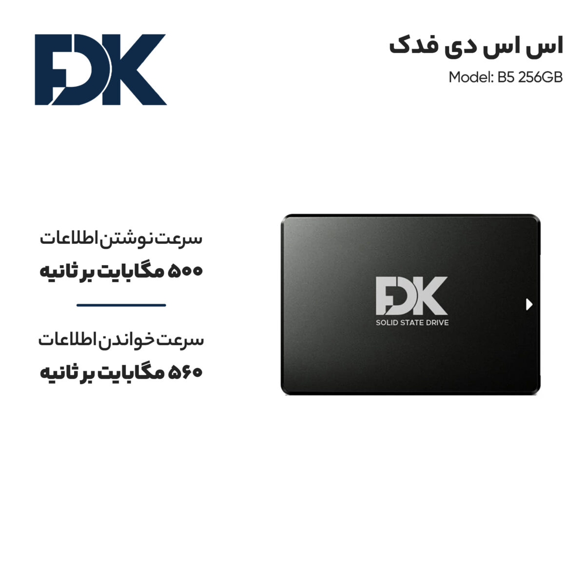 اس اس دی اینترنال فدک مدل B5 256GB ظرفیت 256 گیگابایت