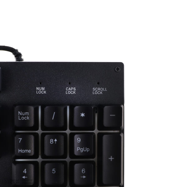 کیبورد گیمینگ لاجی کی مدل K210B، سوییچ ممبران، Full-Size، نورپردازی RGB