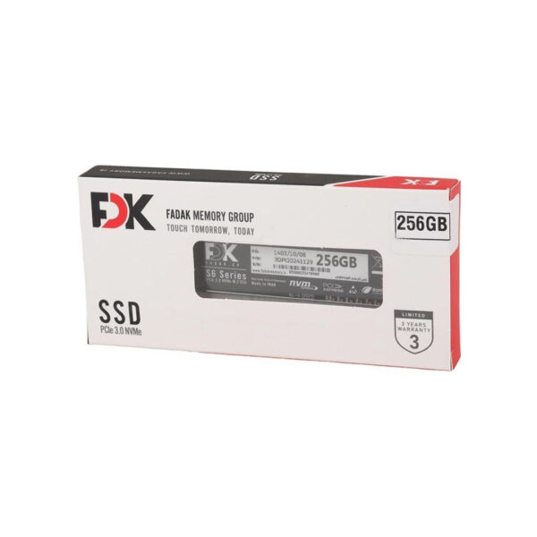 حافظه SSD برند FDK مدل S6 M.2 ظرفیت 256 گیگابایت