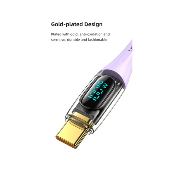 کابل تبدیل USB-C به USB-C یوسمز مدل Sj590 طول 1.2 متر