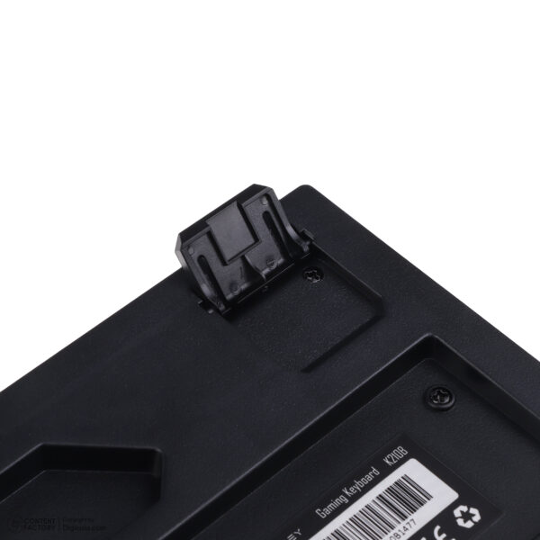کیبورد گیمینگ لاجی کی مدل K210B، سوییچ ممبران، Full-Size، نورپردازی RGB