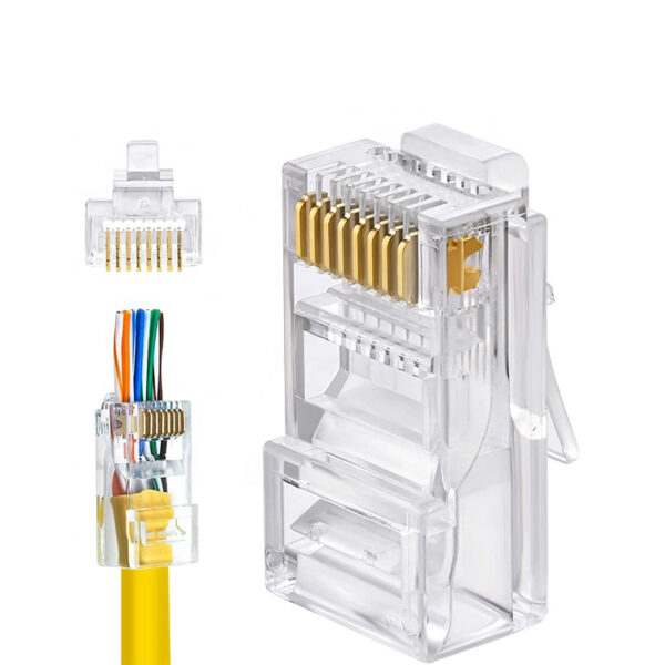 سوکت شبکه CAT6 مدل OPEN END بسته 25 عددی