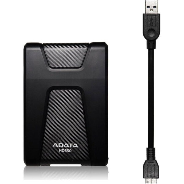 هارد اکسترنال ای دیتا مدل DashDrive Durable HD650 ظرفیت یک ترابایت دارای رابط USB Type-A 3.0