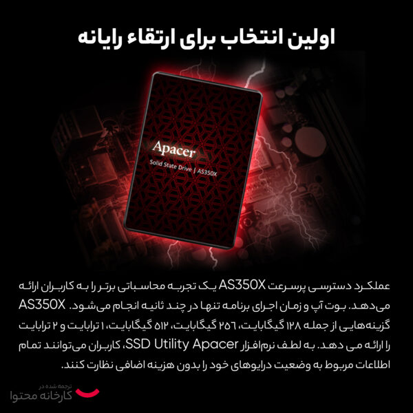 اس اس دی اینترنال اپیسر مدل AS350X ظرفیت 128 گیگابایت