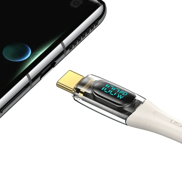 کابل تبدیل USB-C به USB-C یوسمز مدل sj590 طول 1.2 متر