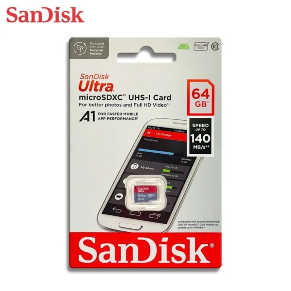 رم موبایل SanDisk مدل 64GB U1 100MB/S
