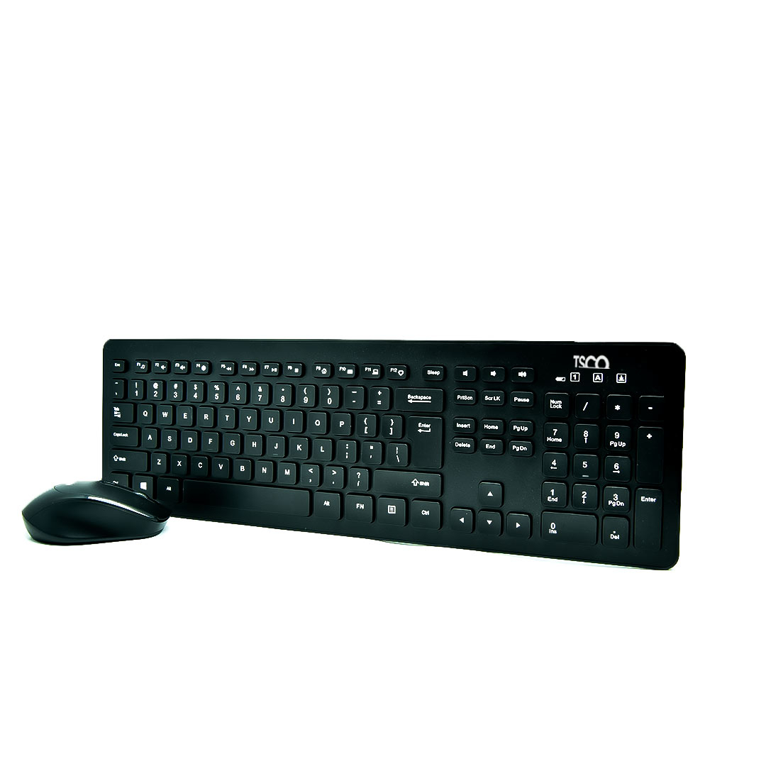 کیبورد و ماوس بی سیم تسکو مدل TKM 7011W سوییچ ممبران ، Full Size